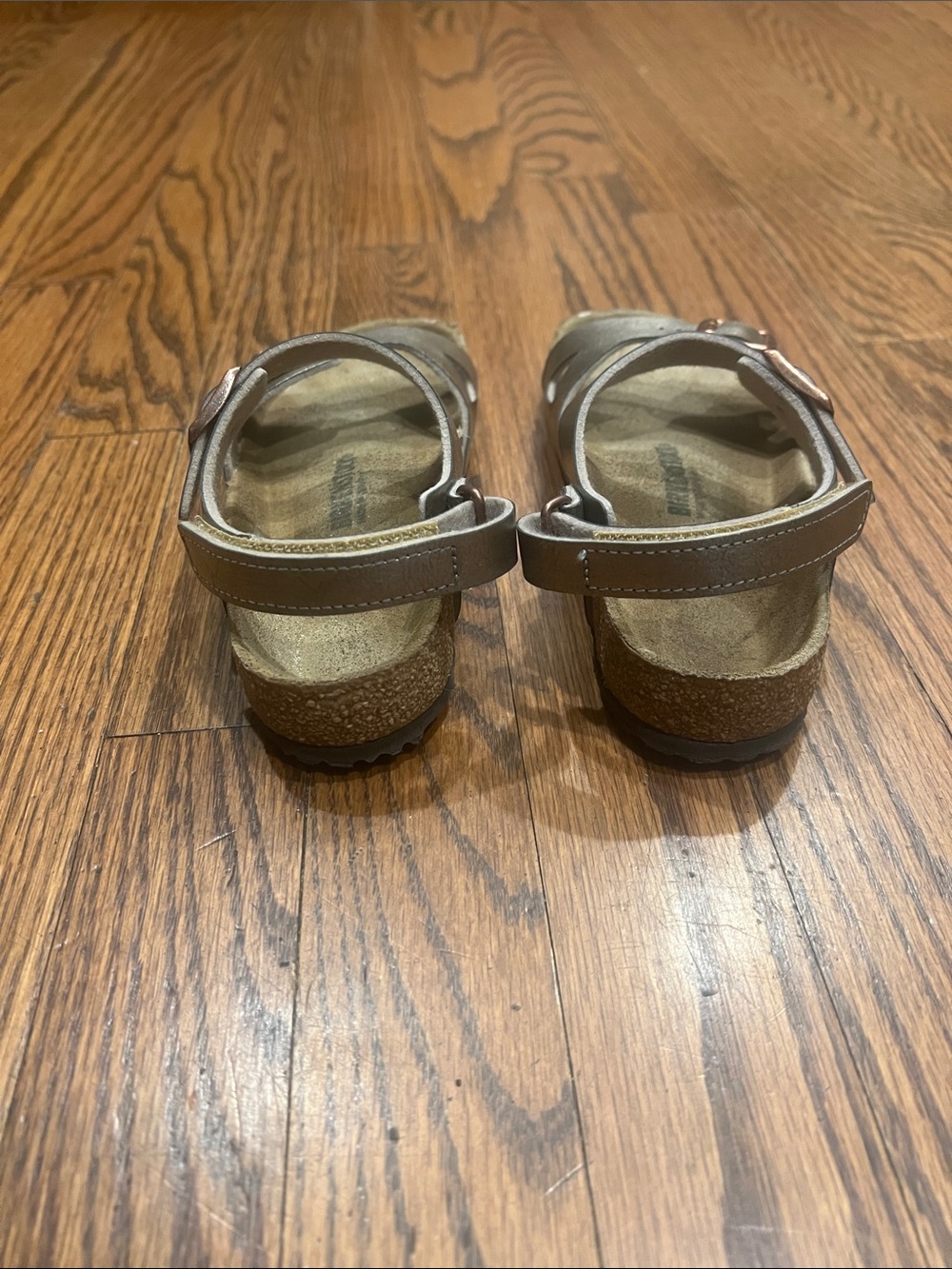 Birkenstock Kids Metallic Bronze Buckle Sandals - Picture 2 of 5